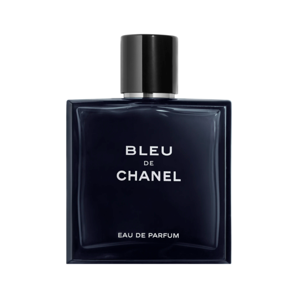 Bočica Bleu De Chanel muškog parfema, elegantni plavi dizajn 100ml